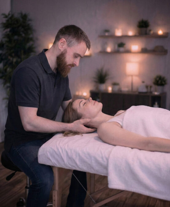 Остеопат Микола Шимчишин проводить м'яку корекцію атланта в Києві