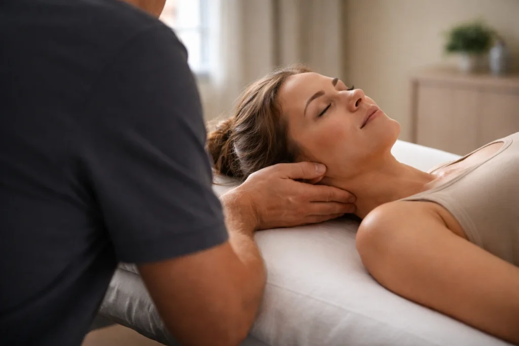 Остеопатична корекція при безсонні у Києві — робота з шийним відділом