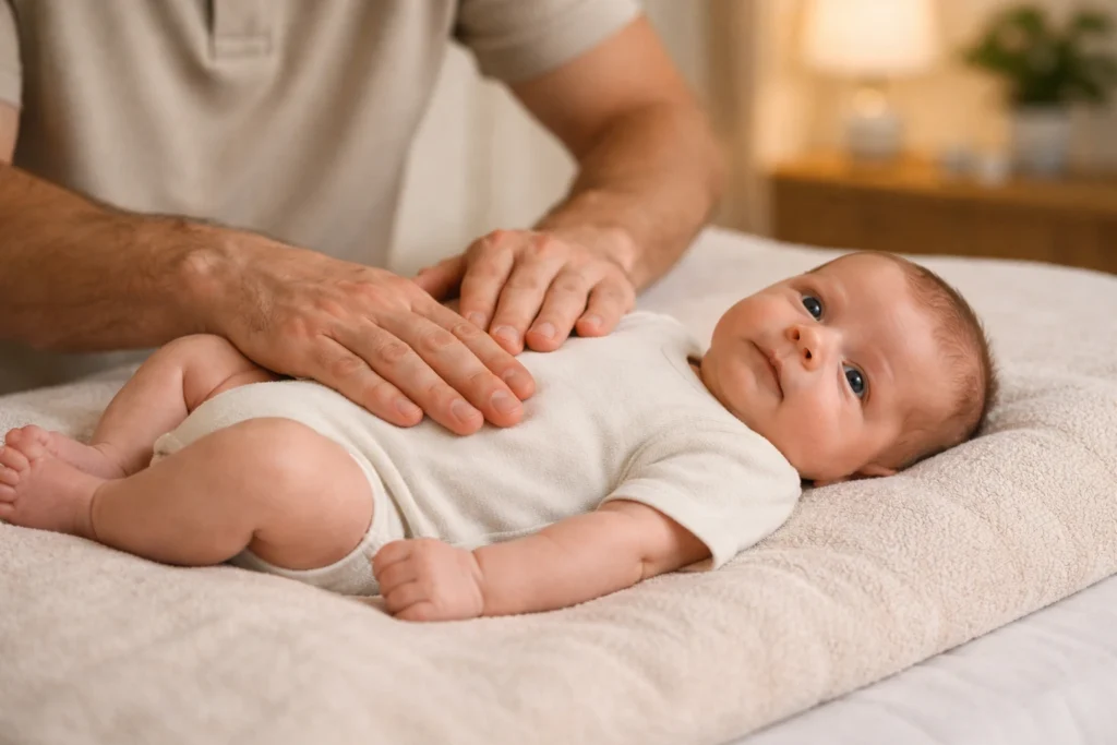 Остеопатична підтримка немовляти при коліках