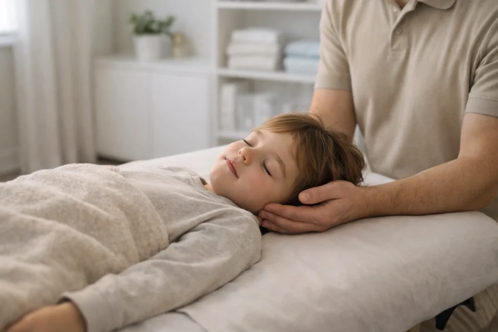 Остеопатична робота для покращення сну дитини