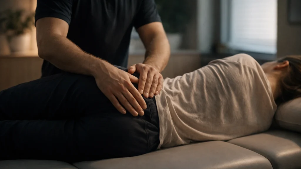 остеопатична робота з поперековим відділом хребта при радикуліті