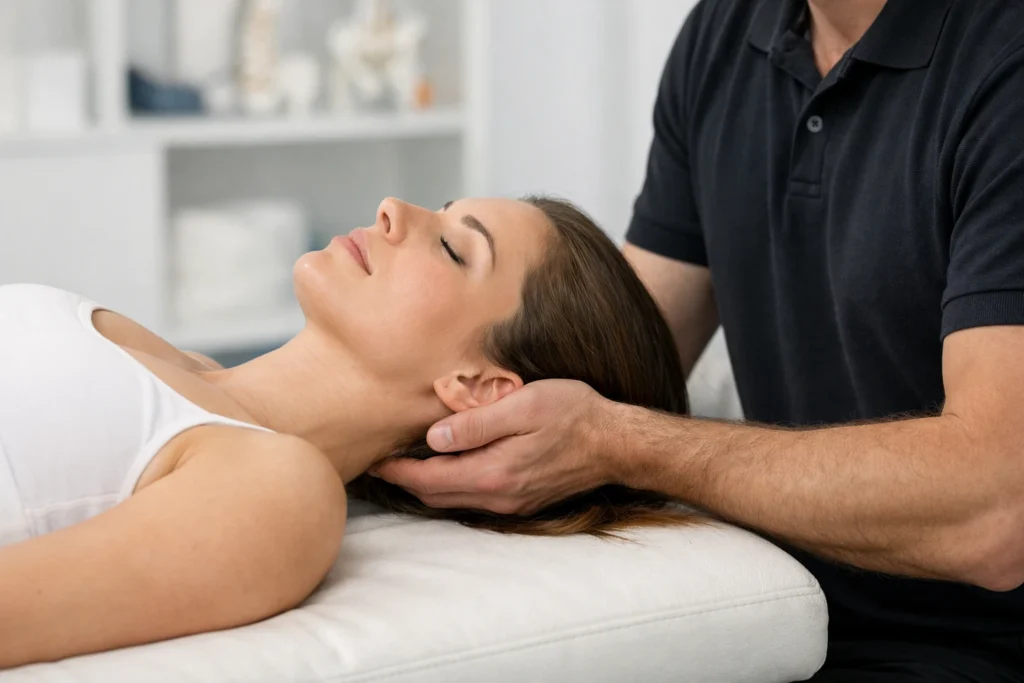 остеопатична робота з шийним відділом хребта при остеохондрозі