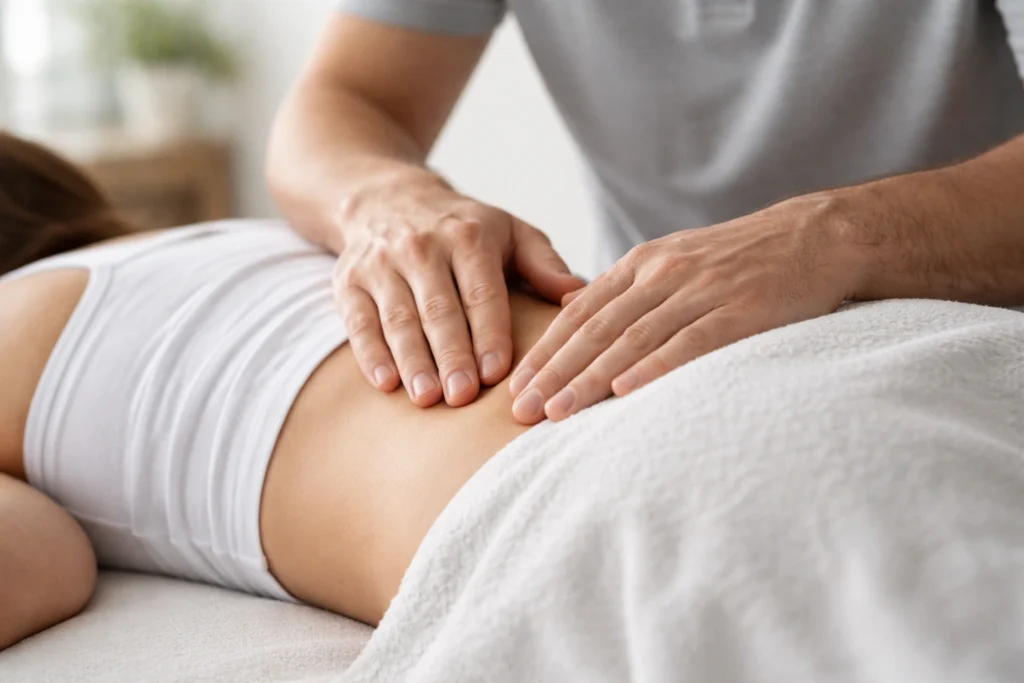 Остеопатична робота з крижами для нормалізації нервової регуляції сечостатевої системи