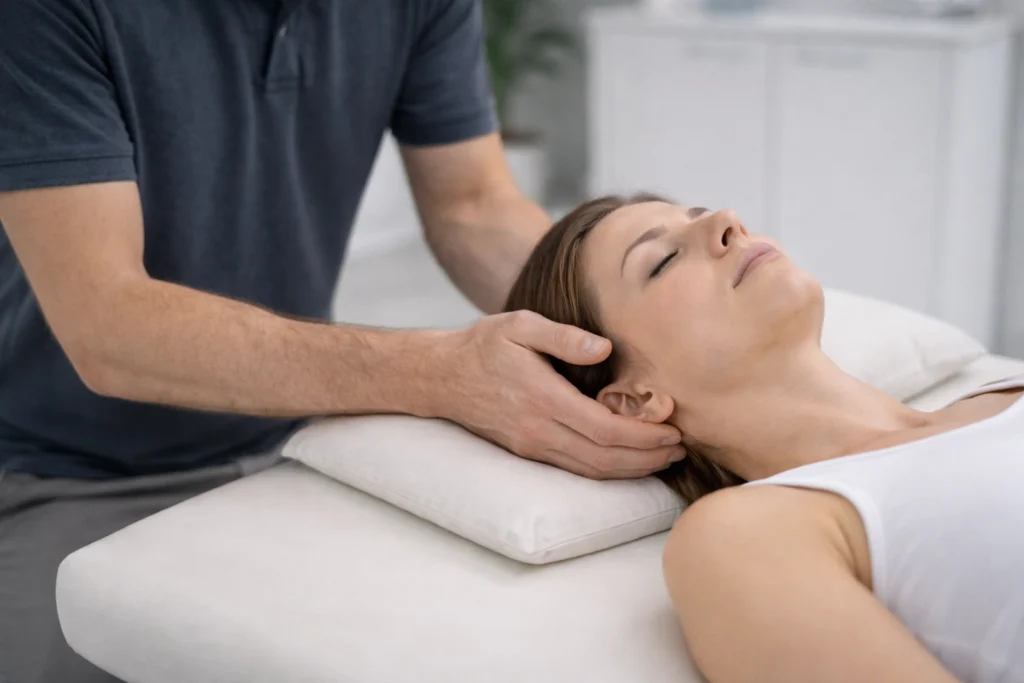 Остеопатична робота при головному болю