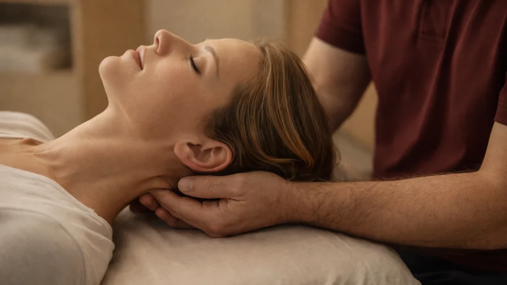 остеопатична корекція верхнього шийного відділу хребта