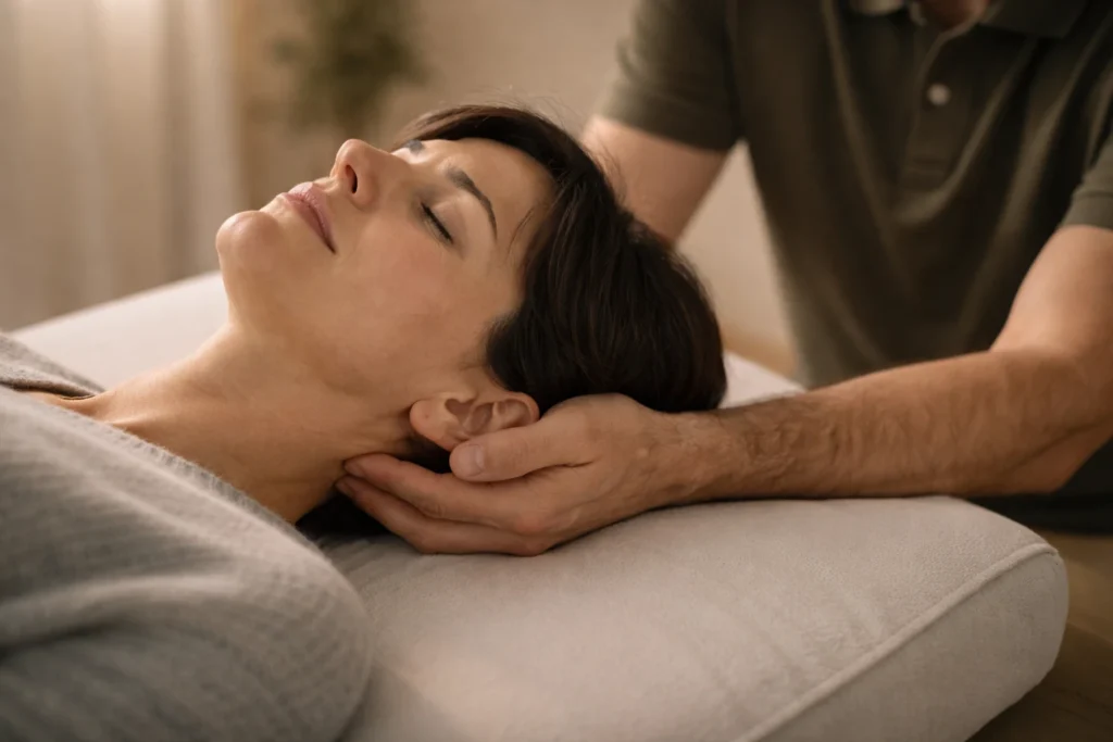 остеопатична корекція шийного відділу хребта