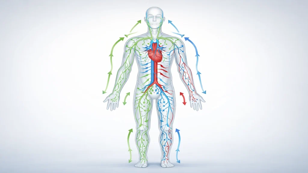 Рух рідини в організмі людини: циркуляція крові та лімфи