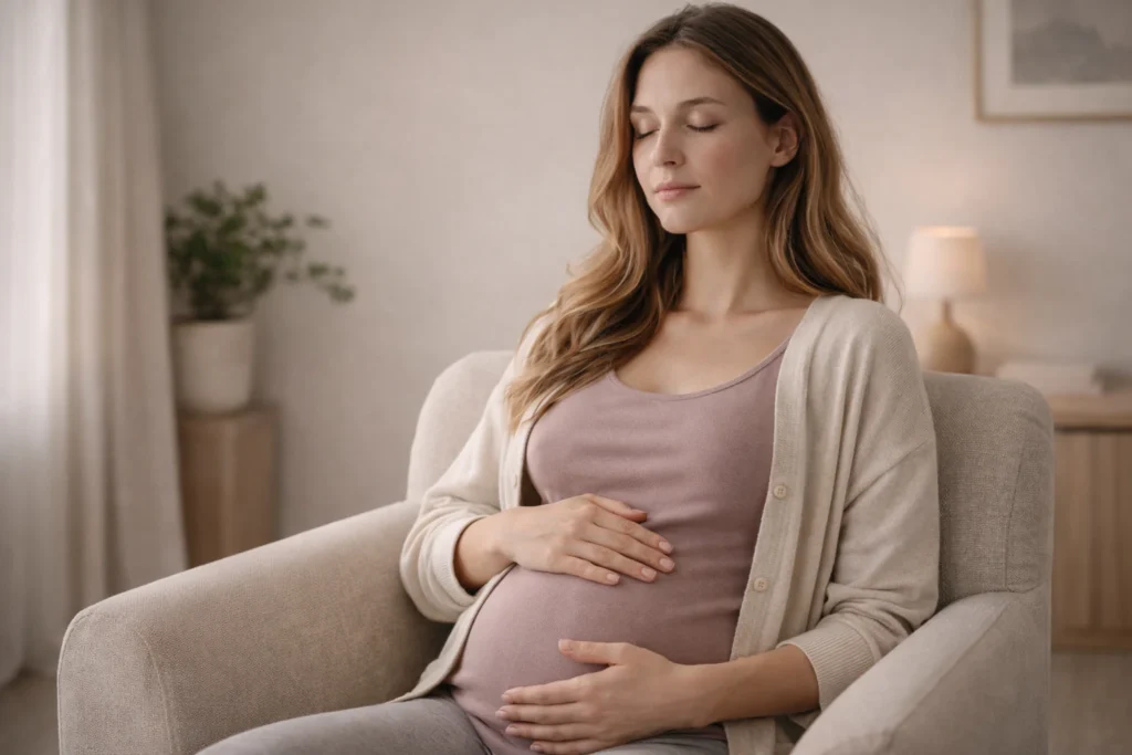 Спокійне дихання для підтримки самопочуття під час вагітності