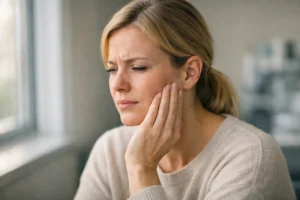 Біль у щелепі та клацання при відкриванні рота — історія клієнтки